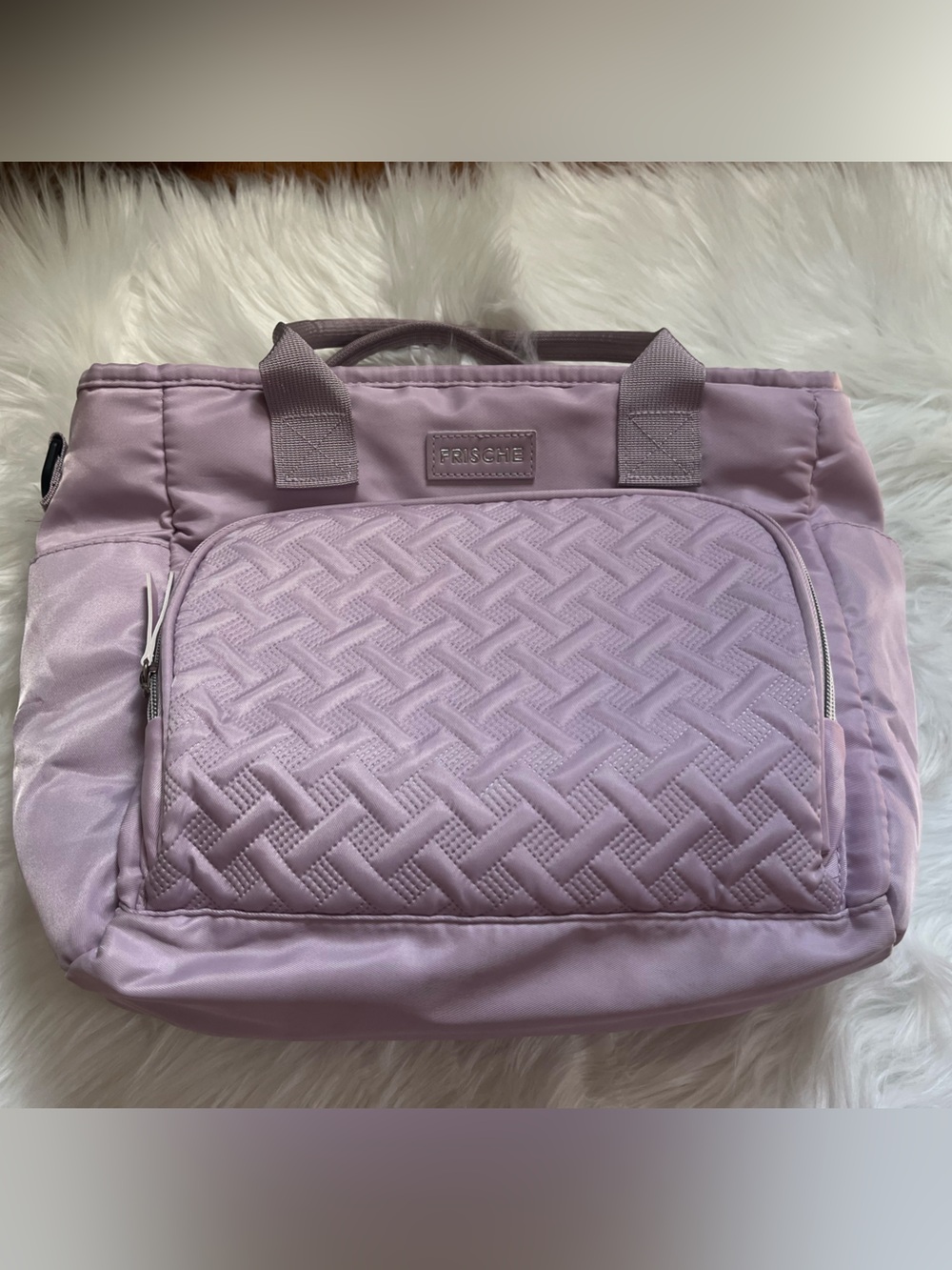 Quilted Lavender Lunch Bag
